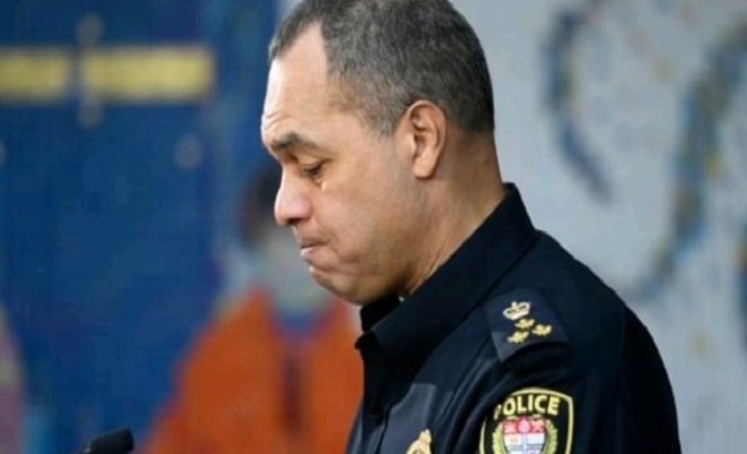 Peter Sloly, Ottawa police chief announced his resignation aimed at the criticism of his handling of the truckers protests situation. Feb. 15, 2022.