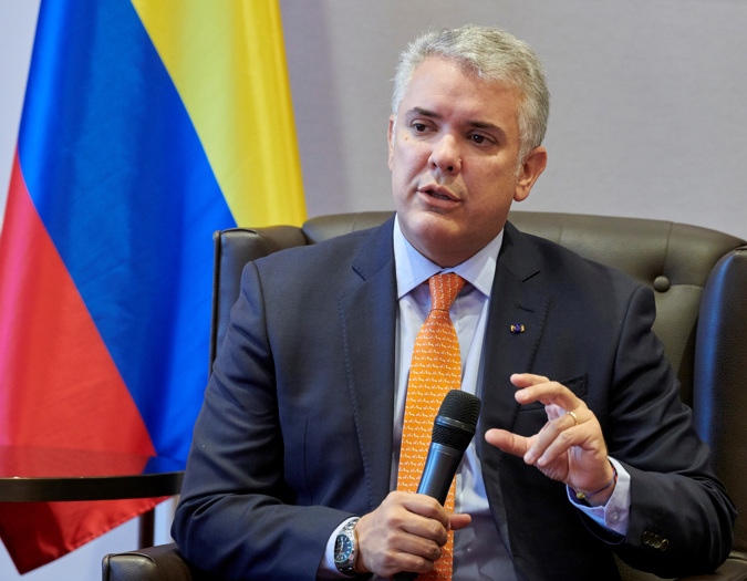 The President of Colombia, Iván Duque