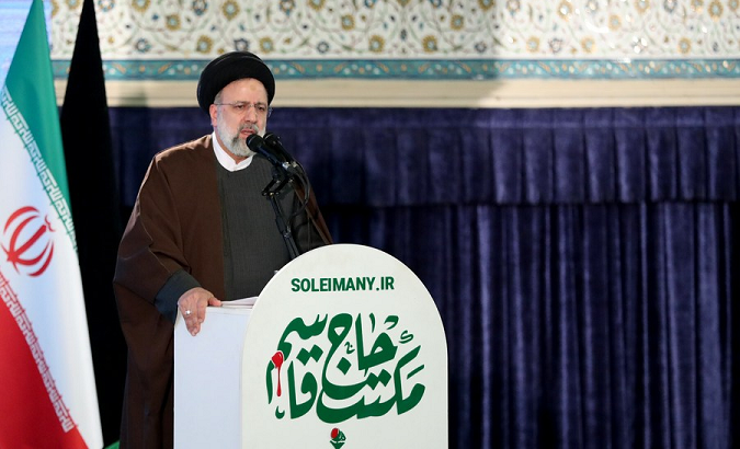 President Ebrahim Raisi in Tehran, Iran, Jan. 3, 2022