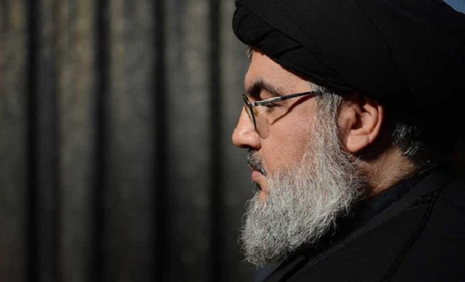 The secretary of the Hezbollah resistance movement Sayyed Hassan Nasrallah.