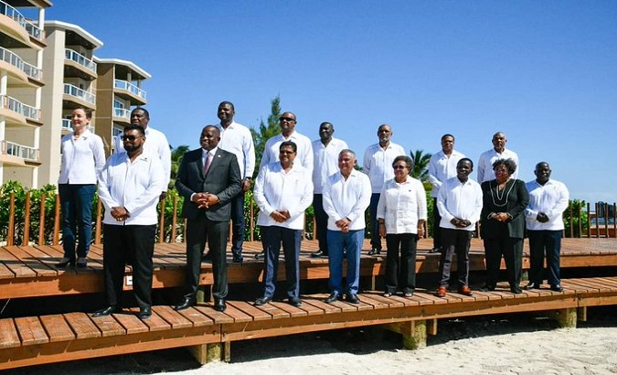 Representatives of the CARICOM countries, Belize, March 1, 2022.