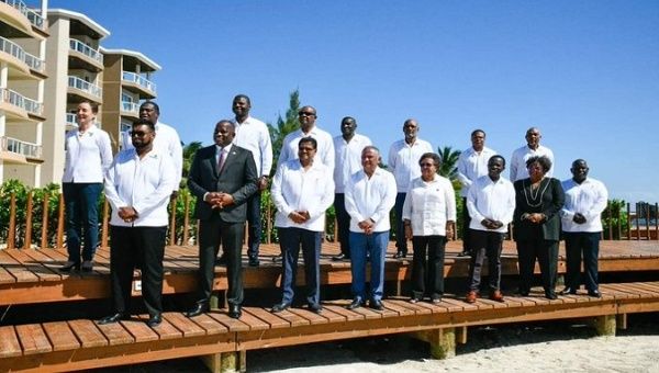 Representatives of the CARICOM countries, Belize, March 1, 2022. 
