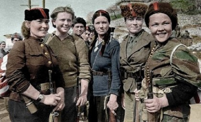 WWII anti-Nazi resistance fighters in Crimea.