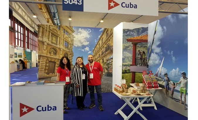 Cuba at 25th Mediterranean Tourism Exchange in Naples, Italy. March. 18, 2022.