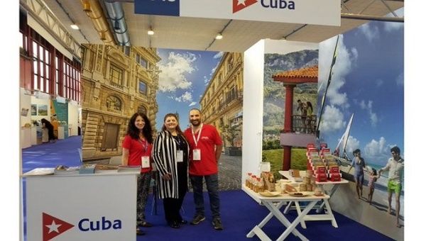 Cuba at 25th Mediterranean Tourism Exchange in Naples, Italy. March. 18, 2022. 