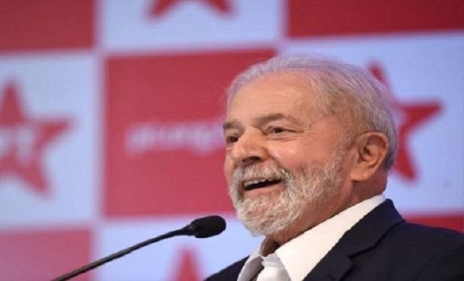 Brazilian Workers' Party leader Lula da Silva, 2021.