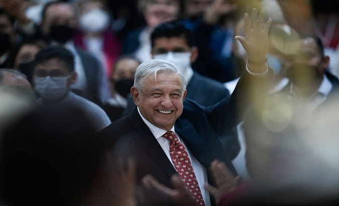 President of Mexico Andrés Manuel López Obrador called on Mexicans to decide if he should end his term in office. April. 10, 2022.