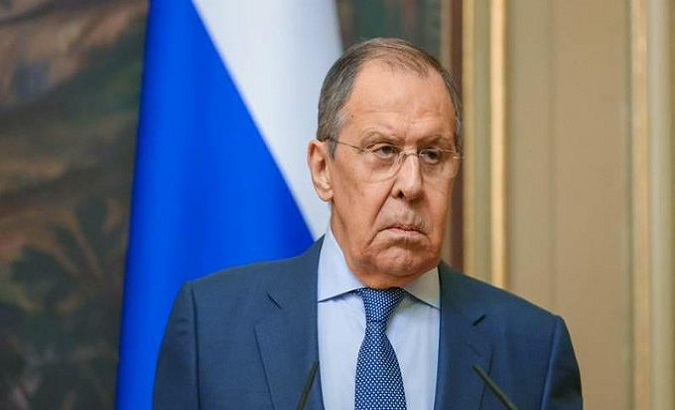 Russian Foreign Minister Sergei Lavrov. Apr. 25, 2022.