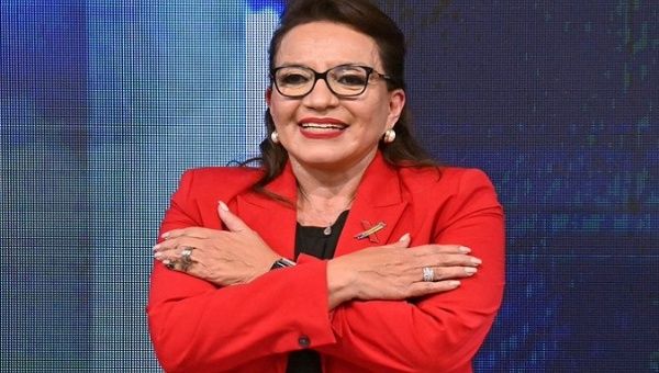 President of Honduras Xiomara Castro. Apr. 28, 2022. 