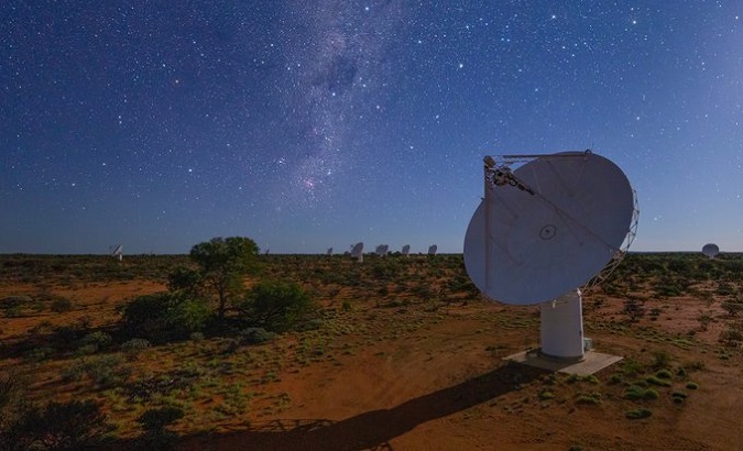 Dish of the ASKAP radio telescope, Australia.