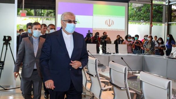 Iran's Oil Minister Javad Owji in Managua, Nicaragua, May 5, 2022.