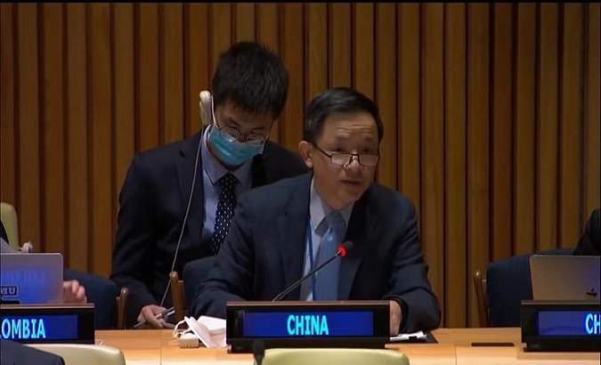 China's Deputy Permanent Representative to the UN Dai Bing. May. 12, 2022.