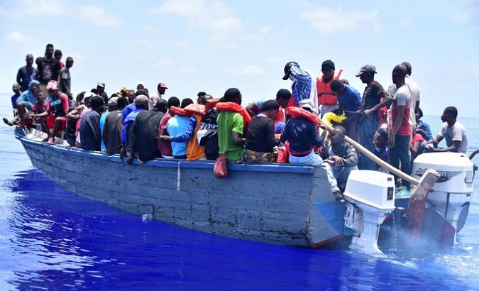 Boat carrying Haitian migrants, May, 2022.