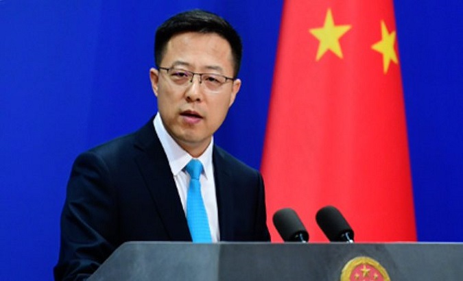 Chinese Foreign Ministry Spokesman Zhao Lijian. May. 13, 2022.