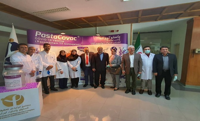 Opens in Iran anti-COVID-19 vaccine production plant called PastoCorona. May. 17, 2022.