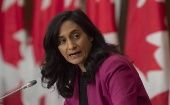 The Canadian Minister of Defense, Anita Anand. May. 24, 2022.