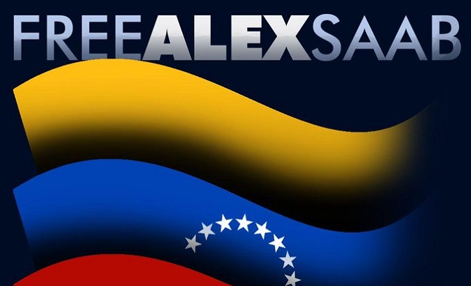 Poster of a campaign in favor of the release of the Venezuelan diplomat.