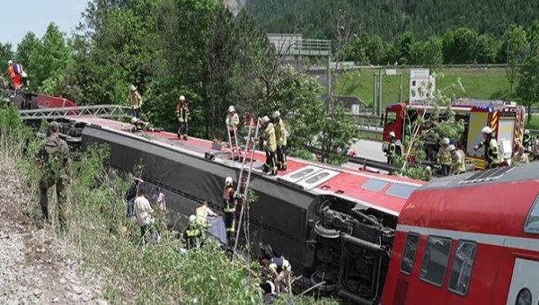 German authorities reported 4 dead and 30 injured resulting from the train derailment in the district of Garmisch-Partenkirchen. Jun. 3, 2022.