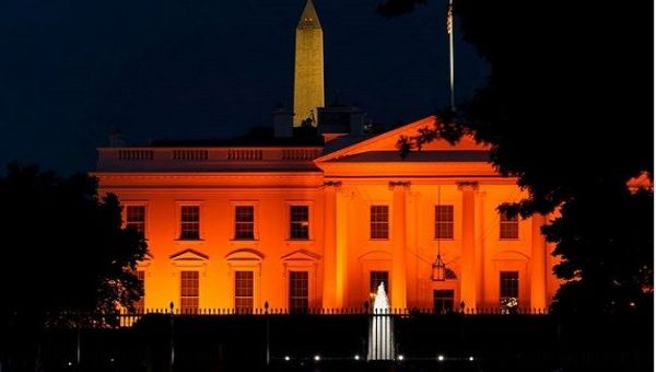 U.S. government buildings in different cities will be lit up in orange this weekend to draw attention to the nationwide problem. Jun. 04, 2022.