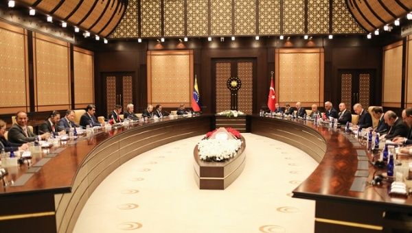 High-level meeting between Venezuelan and Turkish officials in Ancara, June 8, 2022.