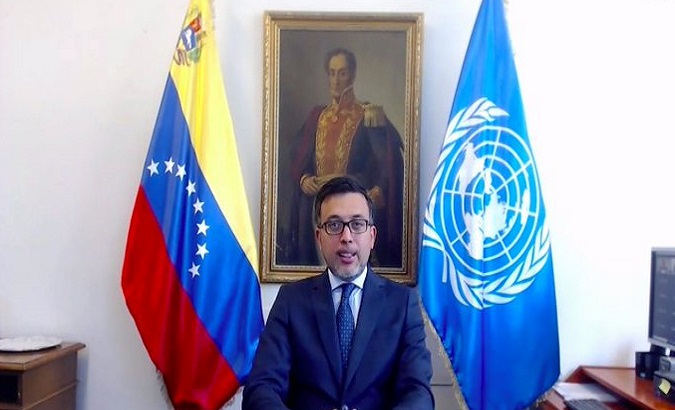 Permanent representative of Venezuela to the UN, Héctor Constant Rosales. Jun. 15, 2022.