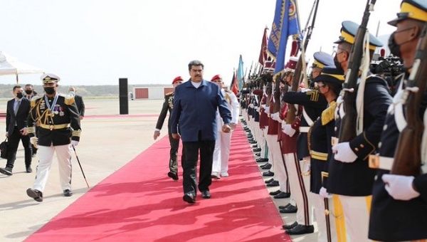 President Nicolás Maduro arrived in Venezuela after an international tour, during which he stressed the importance of building a new humanity based on cooperation. Jun. 18, 2022.