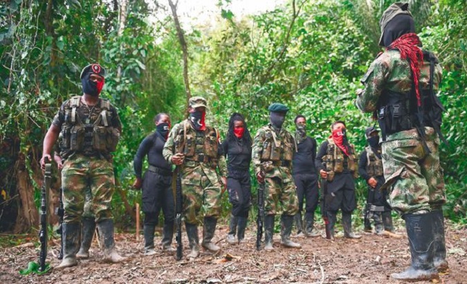 ELN guerilla fighters in Colombia.