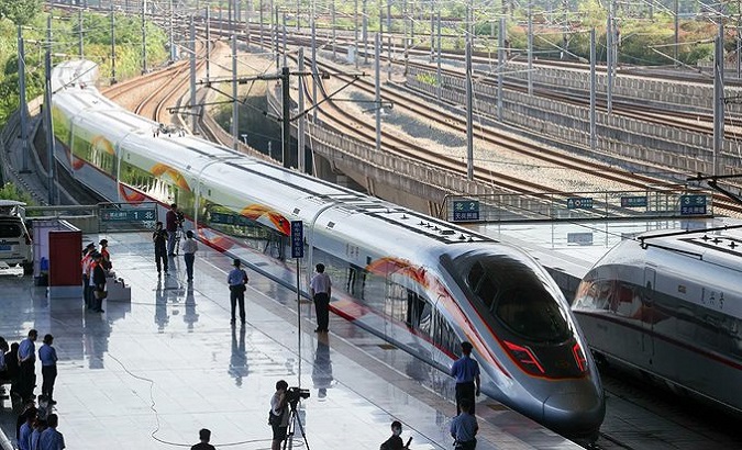 China's high-speed rail from Beijing to Wuhan started operations on Monday at a speed of 350km/h. Jun. 20, 2022.