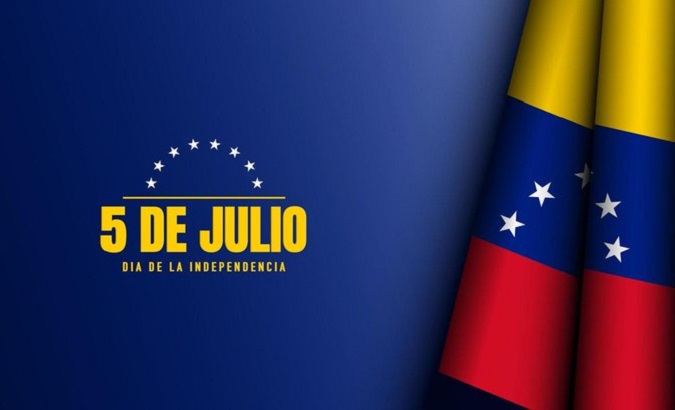 Image recalling the Venezuelan Independence Day on the 5th July.