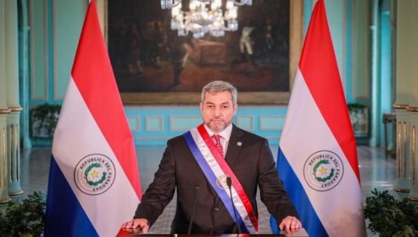 Paraguayan President Mario Abdo Benítez. Jul. 6, 2022. 
