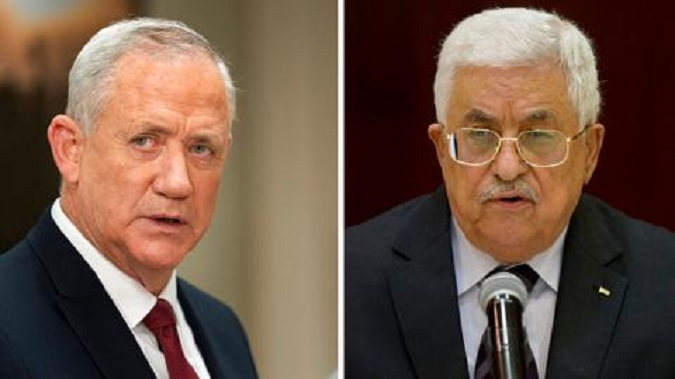 Palestine's President Abbas and Israel's Defence Minister Gantz hold 