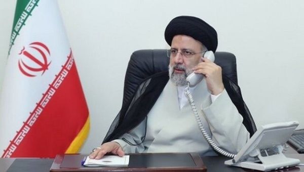 Iran’s president Raisi had a phone call with Syrian president Al-Assad on Saturday night, saying “Iran supports establishing peace & stability in Syria and is against any foreign intervention in the country.”