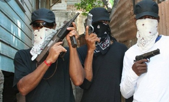 Gang members in Port-au-Prince, 2022.