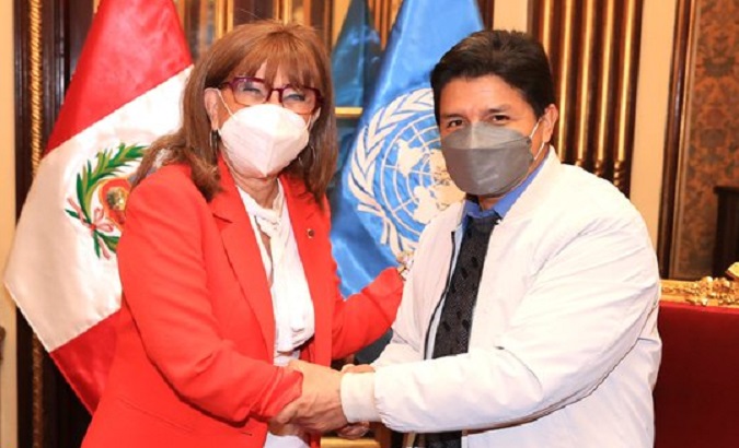 Peru's President met Tuesday with the Secretary-General of UNCTAD. Jul. 12, 2022.