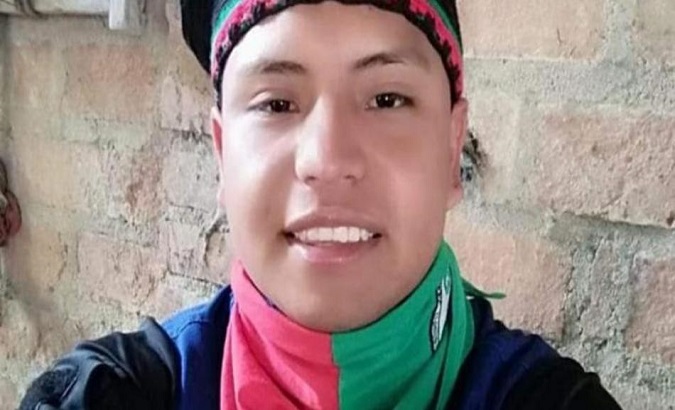 Jorge Eliecer Mejía of the Indigenous Guard was murdered when he was in a public establishment in Mondomo. Jul. 17, 2022.