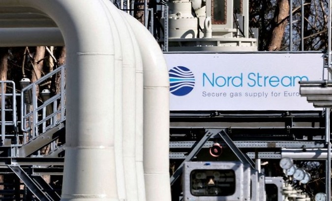Facilities of the German-Russian pipeline Nord Stream 1.