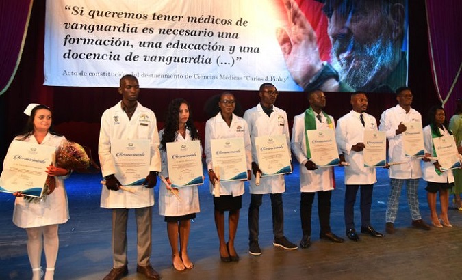 822 medical science graduates from 24 countries received their diplomas. Jul. 28, 2022.