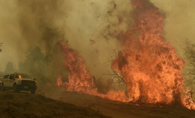 Fildfire in Northern California, U.S., July, 2022.