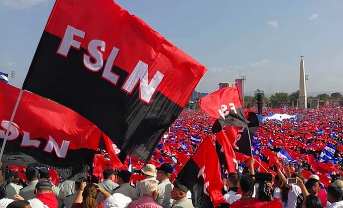 Massive event in honor of the anniversary of the Sandinista revolution.
