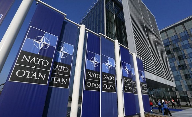 NATO headquarters in Brussels, Belgium, 2022.