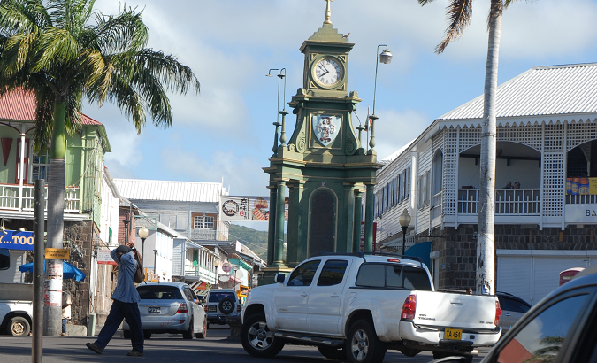 File photo of Basseterre in St Kitts and Nevis.