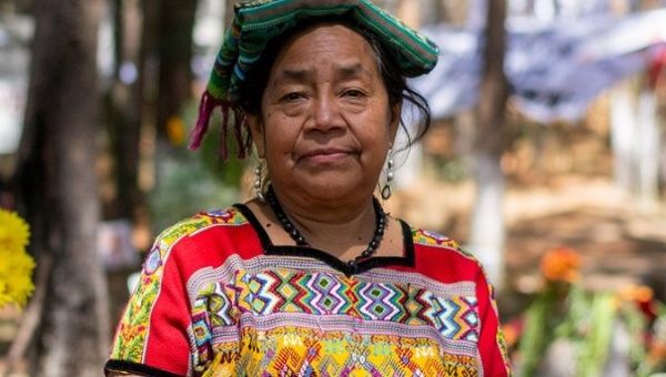 Guatemalan Indigenous leader Rosalina Tuyuc.