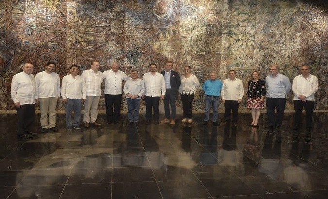 Cuban President received Colombian representatives for the resumption of negotiations for peace in that country. Aug. 12, 2022.