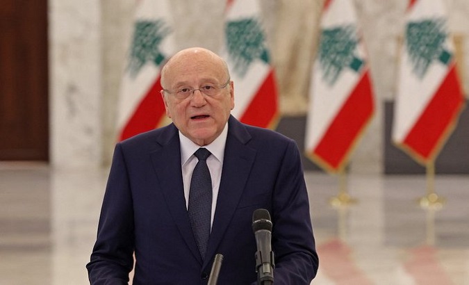 The Lebanese Prime Minister announced the renewal of the fuel deal with Iraq for one more year. Aug. 12, 2022.
