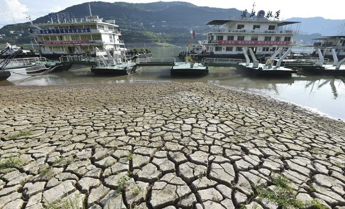 China takes measures to fight the drought. Aug. 16, 2022.