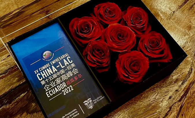 Promotional image of Ecuadorian exports to China.