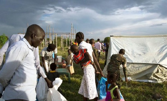 Members of the UN Mission in South Sudan.
