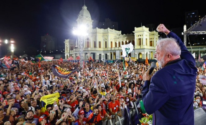 Workers' Party presidential candidate Lula da Silva, Belo Horizonte, Brazil