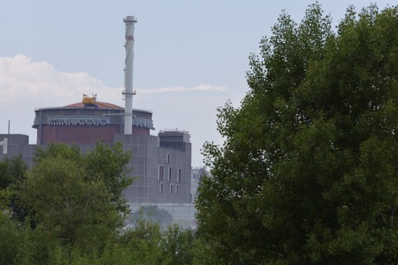 Photo taken on Aug. 4, 2022 shows the Zaporizhzhia nuclear power plant (NPP) in southern Ukraine.