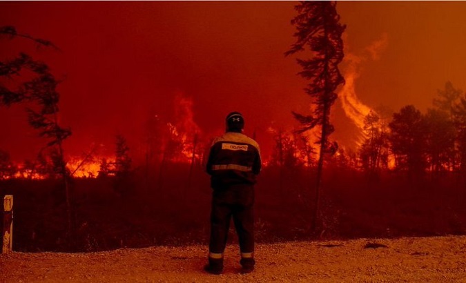 Flames have consumed nearly 94 000 hectares in Portugal since the beginning of the year, according to the ICNF. Aug. 22, 2022.